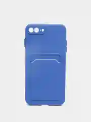 Индиго чехол для iPhone 11, 12, 13, Pro, Max, 7, 8, Plus, с карманом для карт, защита камеры
