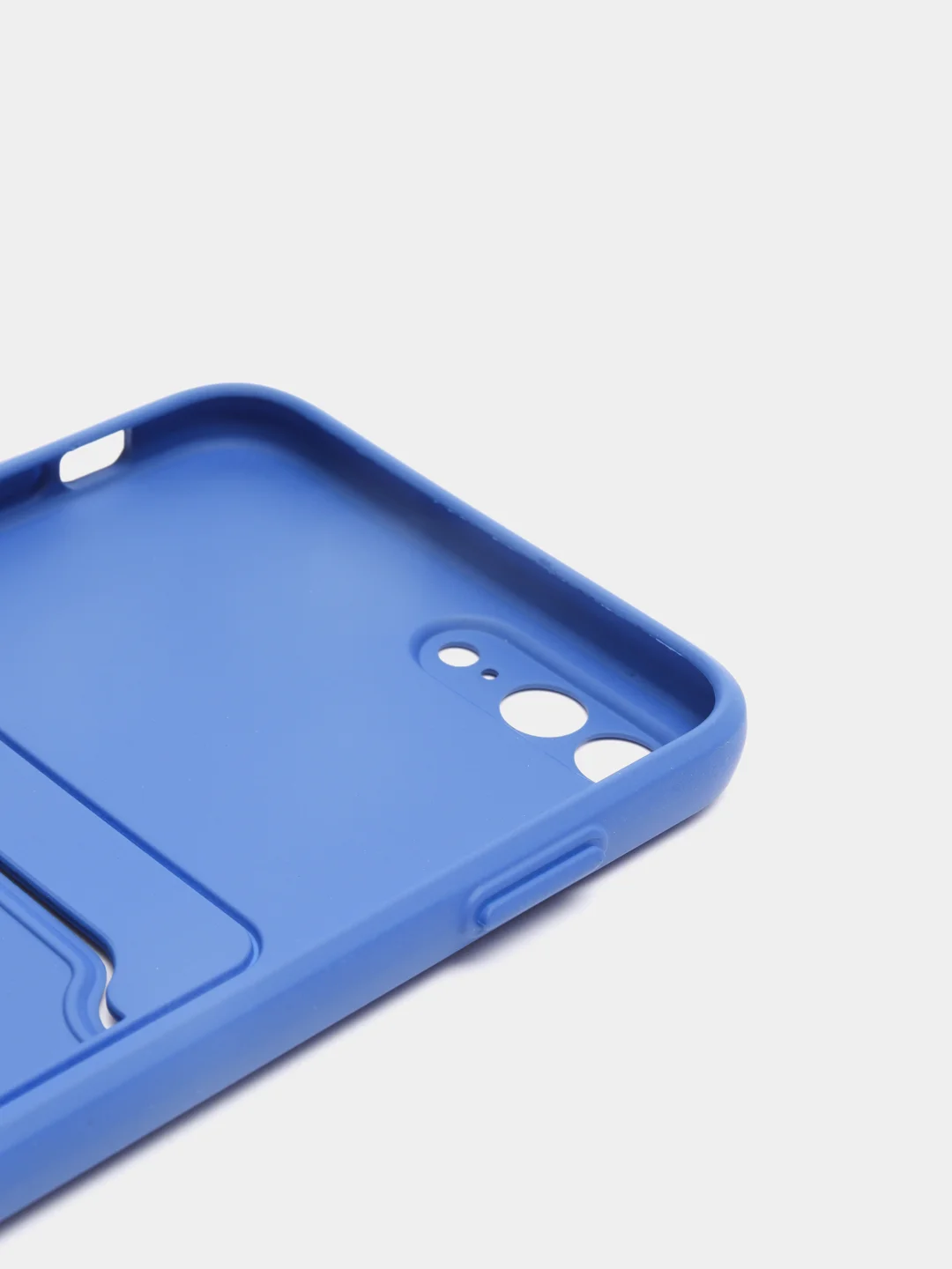 Индиго чехол для iPhone 11, 12, 13, Pro, Max, 7, 8, Plus, с карманом для карт, защита камеры