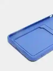 Индиго чехол для iPhone 11, 12, 13, Pro, Max, 7, 8, Plus, с карманом для карт, защита камеры