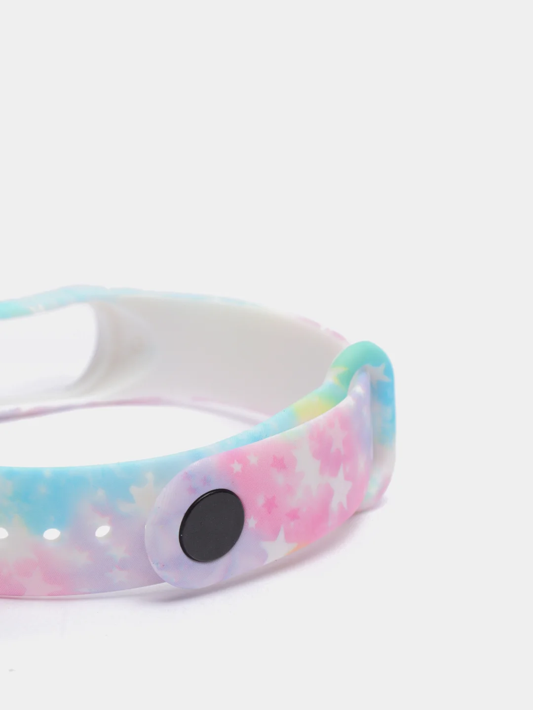 Розовый силиконовый ремешок космический для Xiaomi mi band 3 / 4 / 5 / 6