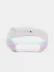 Розовый силиконовый ремешок космический для Xiaomi mi band 3 / 4 / 5 / 6