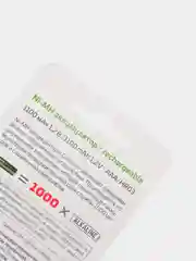 Аккумуляторы ААА GoPower, 2 шт, мизинчиковые аккумуляторные батарейки, Ni-MH