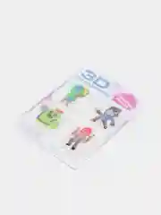 Желтый 3d наклейка (3Д объемная наклейка) стикер на телефон, Лол, Бравел Старс, Хаги ваги Роблокс