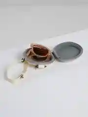 Бежевый очки солнцезащитные складные с футляром для хранения