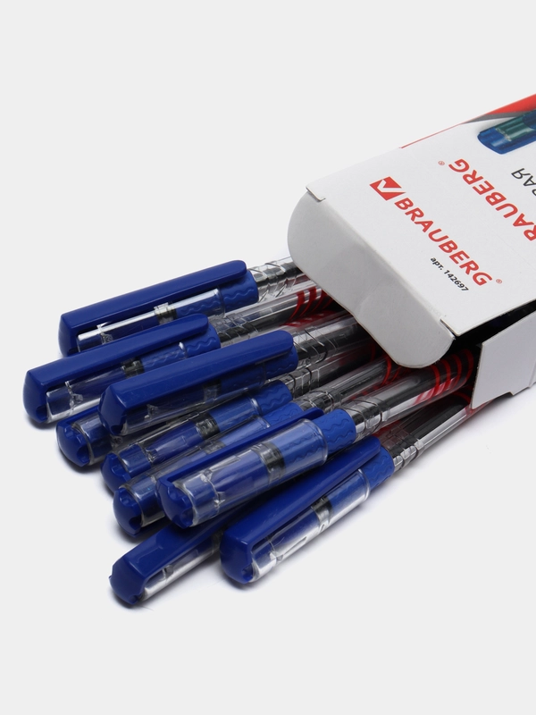 Ручка шариковая Brauberg Spark, синяя, 12 штук, 0,35 мм, 880184