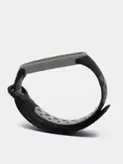 Серый ремешок для Xiaomi Mi Band 5 / 6 / 7 cиликоновый спортивный (Сяоми ми бенд))