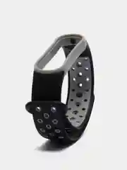 Серый ремешок для Xiaomi Mi Band 5 / 6 / 7 cиликоновый спортивный (Сяоми ми бенд))