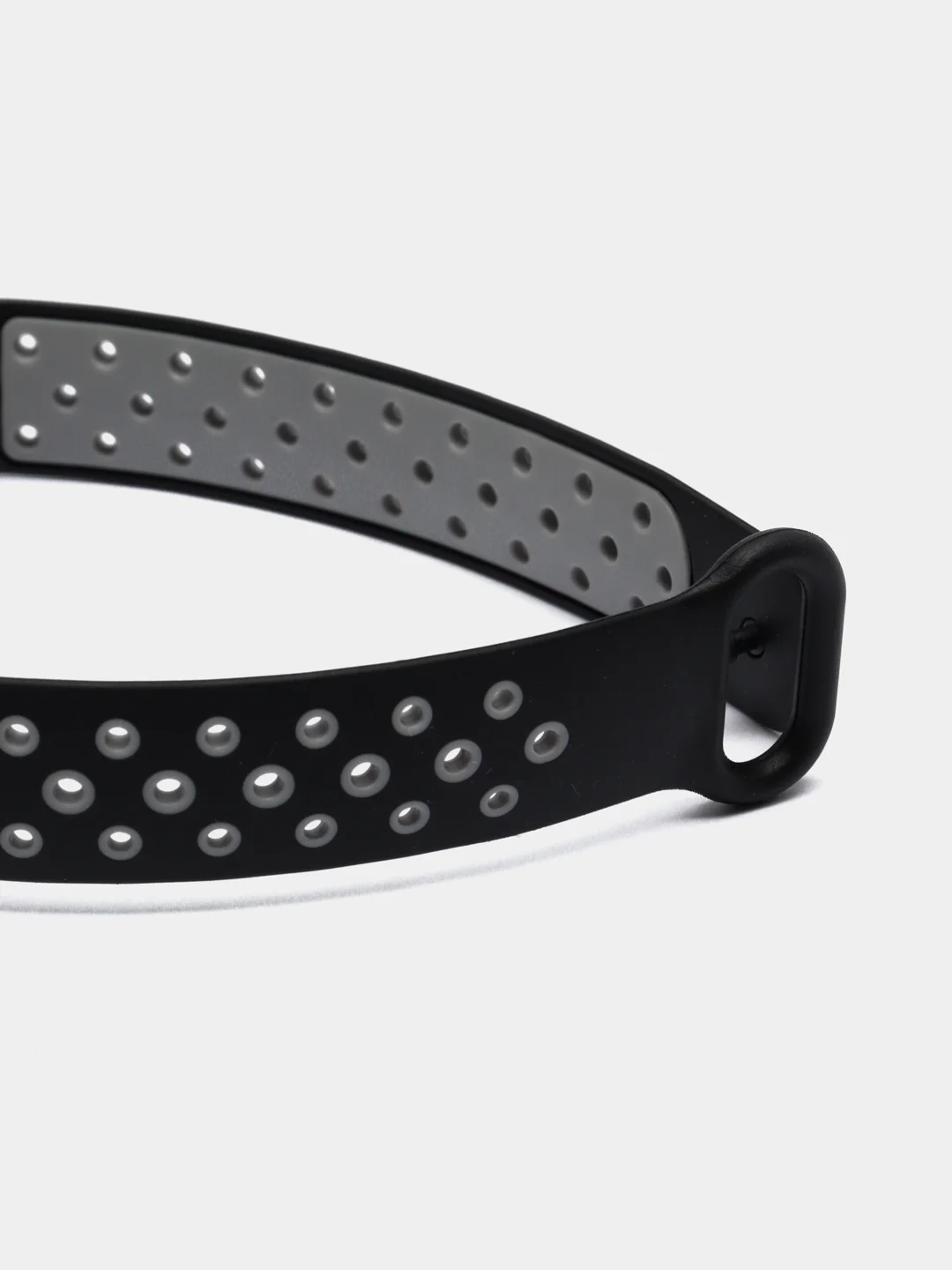 Серый ремешок для Xiaomi Mi Band 5 / 6 / 7 cиликоновый спортивный (Сяоми ми бенд))
