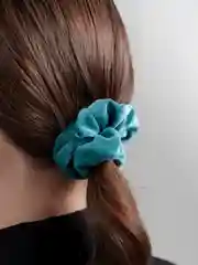 Зеленый шелковая резинка из 100% натурального шелка