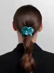 Зеленый шелковая резинка из 100% натурального шелка