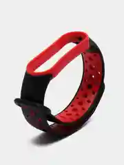 Багровый ремешок для Xiaomi Mi Band 5 / 6 / 7 cиликоновый спортивный (Сяоми ми бенд))