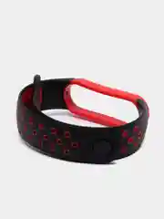 Багровый ремешок для Xiaomi Mi Band 5 / 6 / 7 cиликоновый спортивный (Сяоми ми бенд))