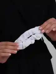 Белый шелковая резинка из 100% натурального шелка