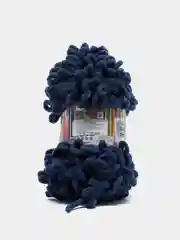 Синий меланж puffy Fine Alize пряжа маленькими петельками
