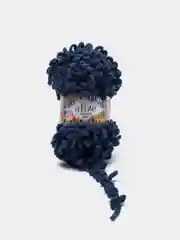 Синий меланж puffy Fine Alize пряжа маленькими петельками