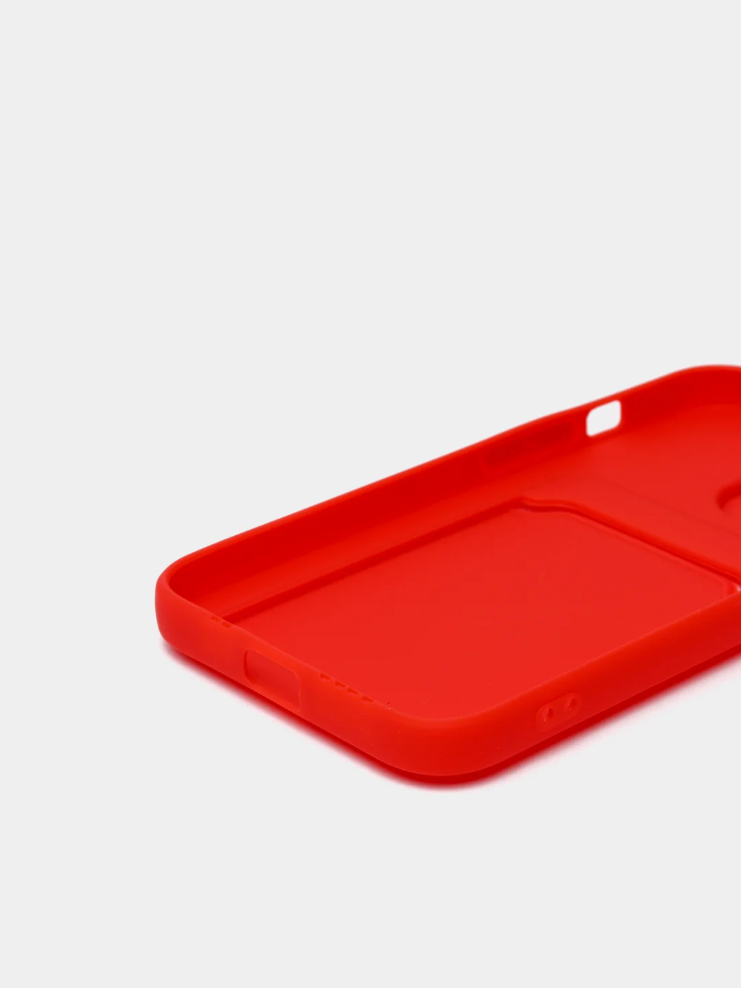Красный чехол для iPhone 11, 12, 13, Pro, Max, 7, 8, Plus, с карманом для карт, защита камеры
