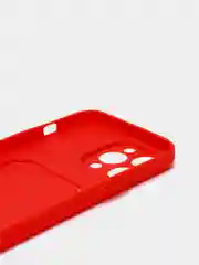 Красный чехол для iPhone 11, 12, 13, Pro, Max, 7, 8, Plus, с карманом для карт, защита камеры