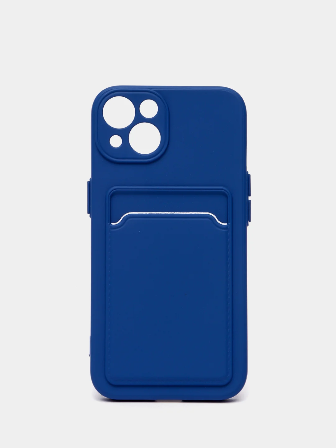 Индиго чехол для iPhone 11, 12, 13, Pro, Max, 7, 8, Plus, с карманом для карт, защита камеры