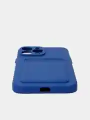 Индиго чехол для iPhone 11, 12, 13, Pro, Max, 7, 8, Plus, с карманом для карт, защита камеры