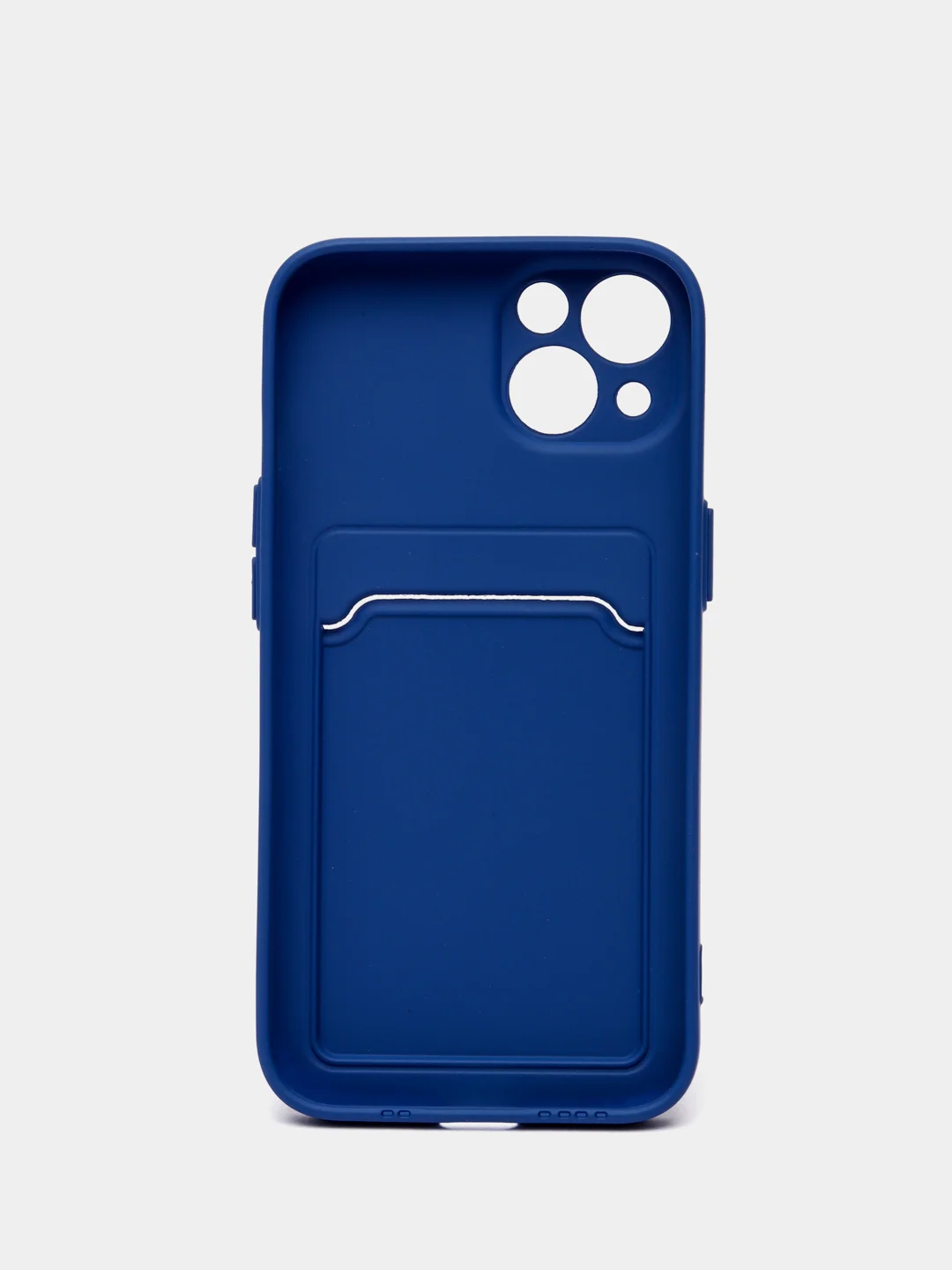 Индиго чехол для iPhone 11, 12, 13, Pro, Max, 7, 8, Plus, с карманом для карт, защита камеры