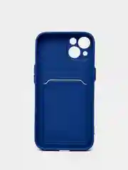 Индиго чехол для iPhone 11, 12, 13, Pro, Max, 7, 8, Plus, с карманом для карт, защита камеры