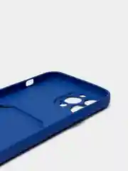 Индиго чехол для iPhone 11, 12, 13, Pro, Max, 7, 8, Plus, с карманом для карт, защита камеры