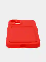 Красный чехол для iPhone 11, 12, 13, Pro, Max, 7, 8, Plus, с карманом для карт, защита камеры