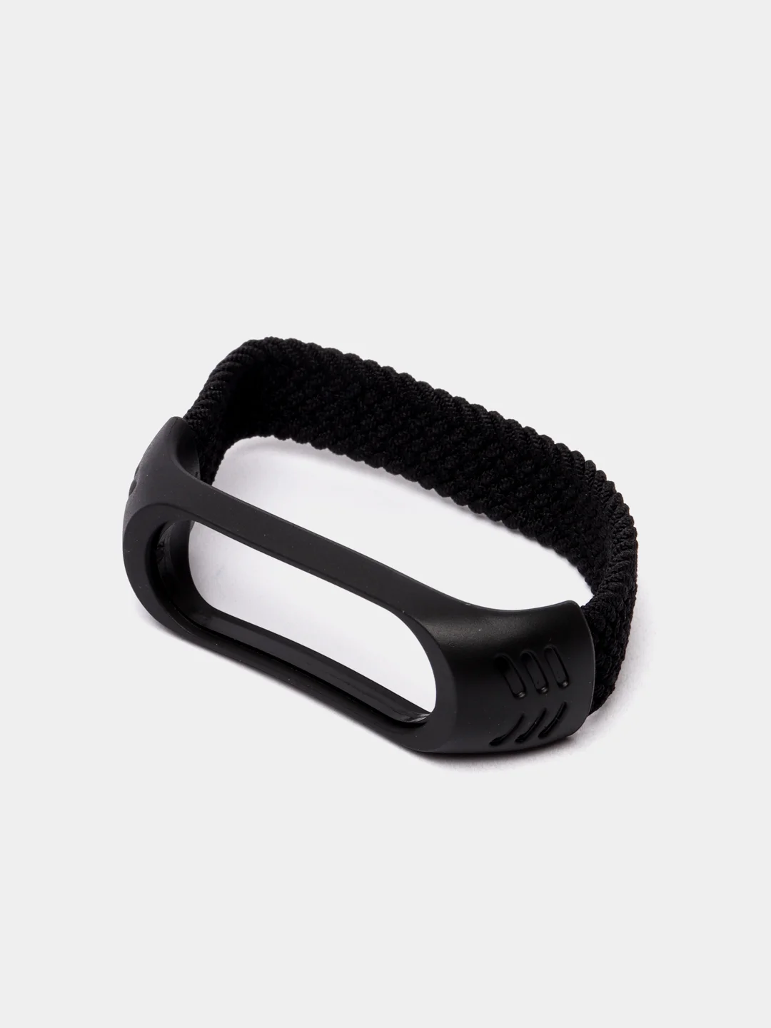 Угольный плетеный нейлоновый ремешок / монобраслет для Xiaomi Mi Band 3, 4, 5 и 6