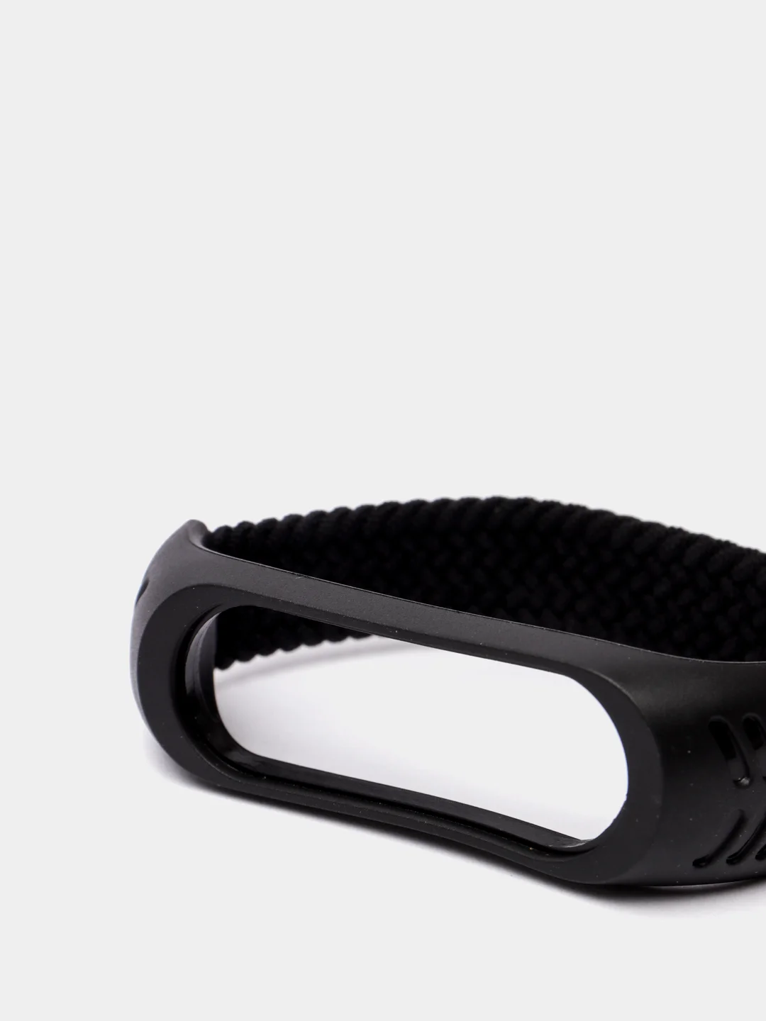 Угольный плетеный нейлоновый ремешок / монобраслет для Xiaomi Mi Band 3, 4, 5 и 6