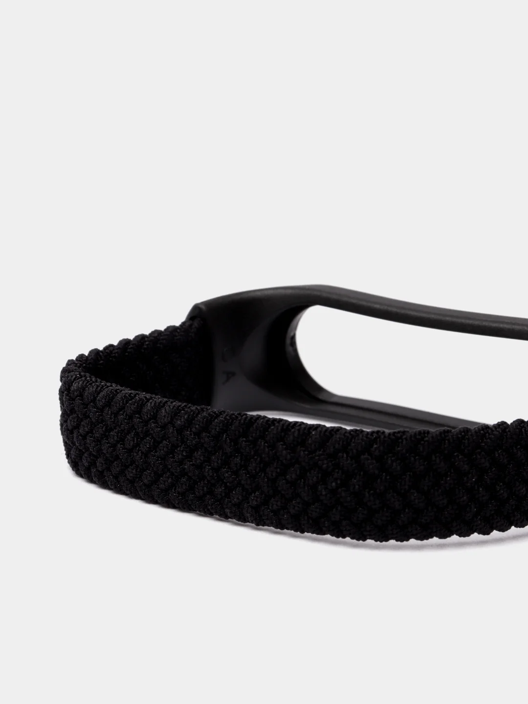Угольный плетеный нейлоновый ремешок / монобраслет для Xiaomi Mi Band 3, 4, 5 и 6