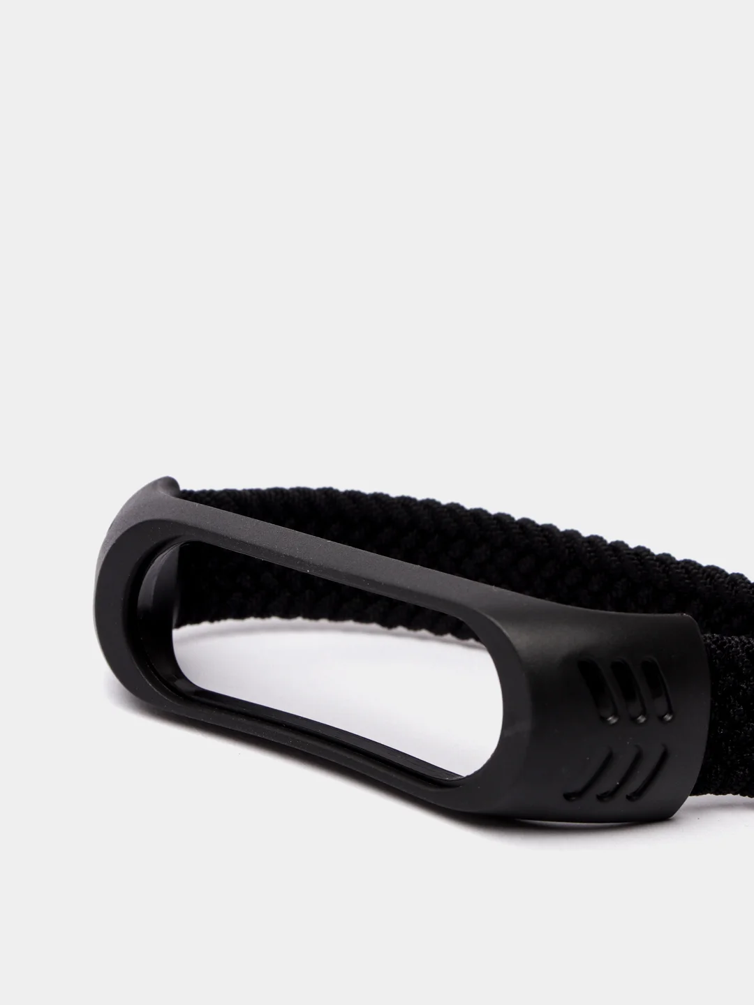 Угольный плетеный нейлоновый ремешок / монобраслет для Xiaomi Mi Band 3, 4, 5 и 6
