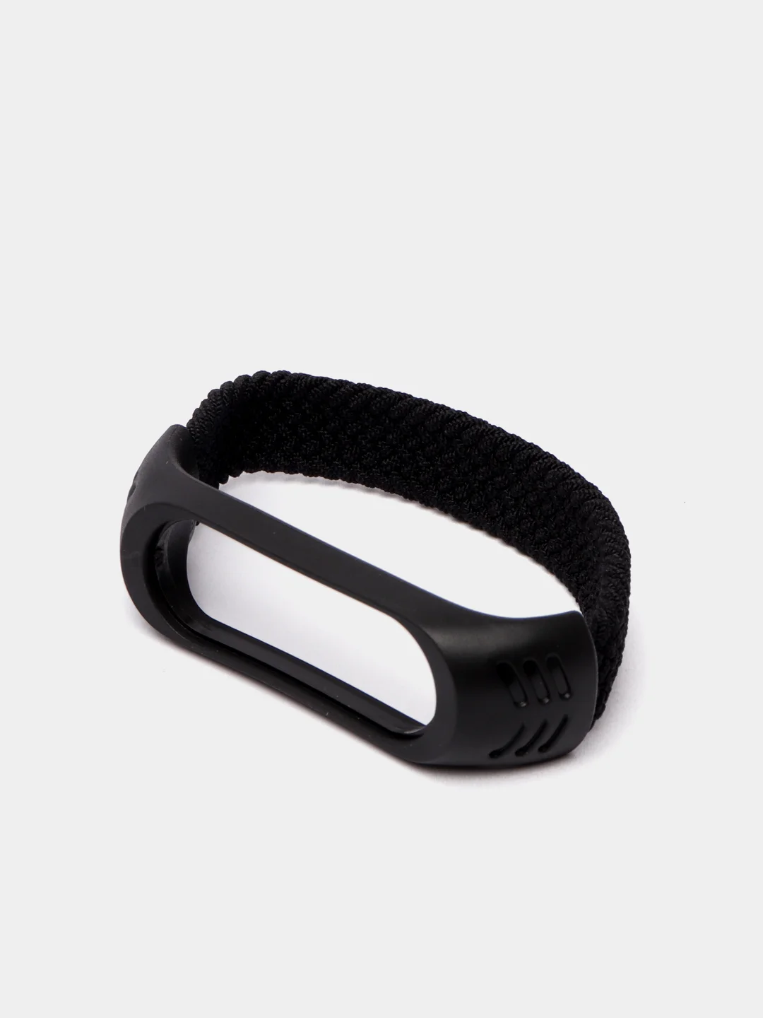 Угольный плетеный нейлоновый ремешок / монобраслет для Xiaomi Mi Band 3, 4, 5 и 6