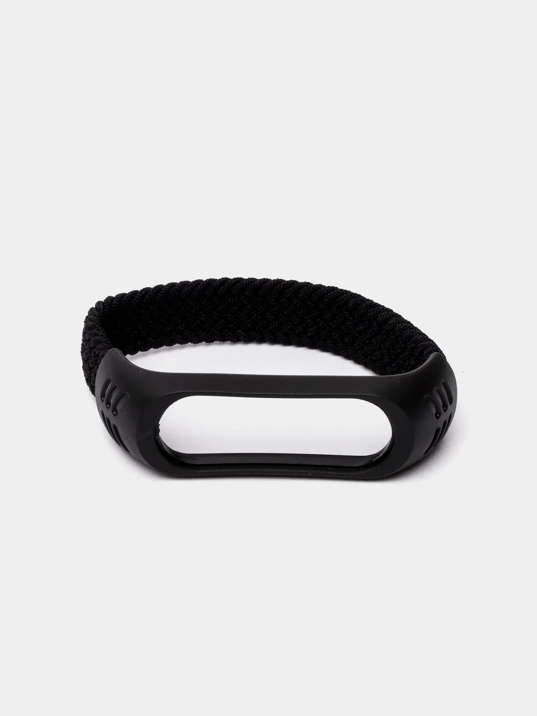 Угольный плетеный нейлоновый ремешок / монобраслет для Xiaomi Mi Band 3, 4, 5 и 6