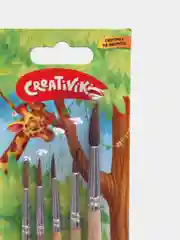 Набор кистей для рисования Creativiki "Пони", 5 штук