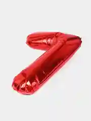 Красный воздушный шар "Цифра 7" красный 100 см