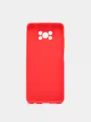 Красный чехол для Poco X3, матовый, силикон