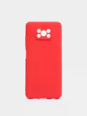 Красный чехол для Poco X3, матовый, силикон