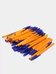 Ручка шариковая STAFF Basic Orange BP-01, синяя, 50 штук, 0,5 мм, 880408