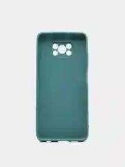 Тёмно-бирюзовый чехол для Poco X3, матовый, силикон