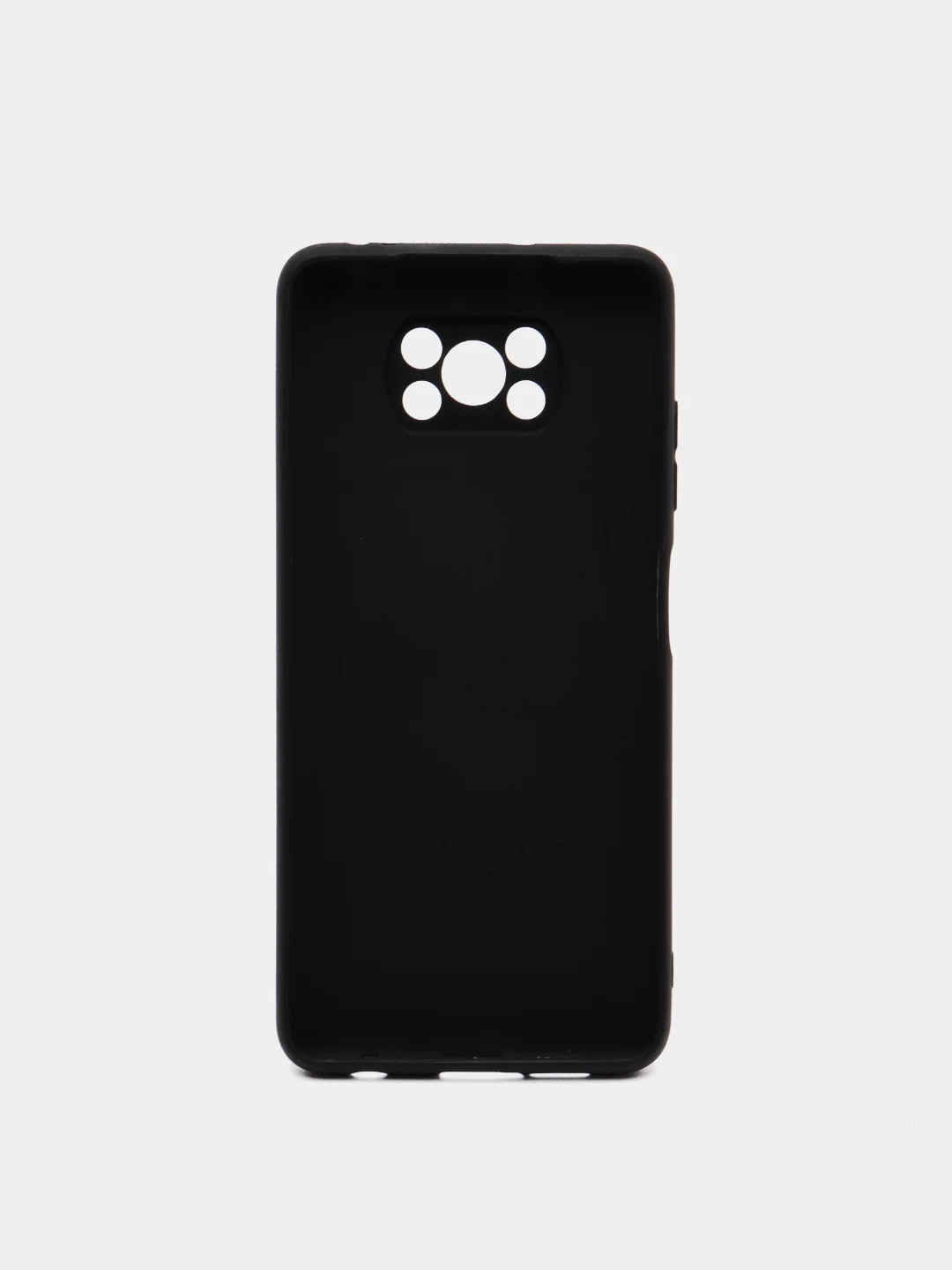 Черный чехол для Poco X3, матовый, силикон