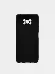 Черный чехол для Poco X3, матовый, силикон