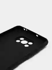 Черный чехол для Poco X3, матовый, силикон
