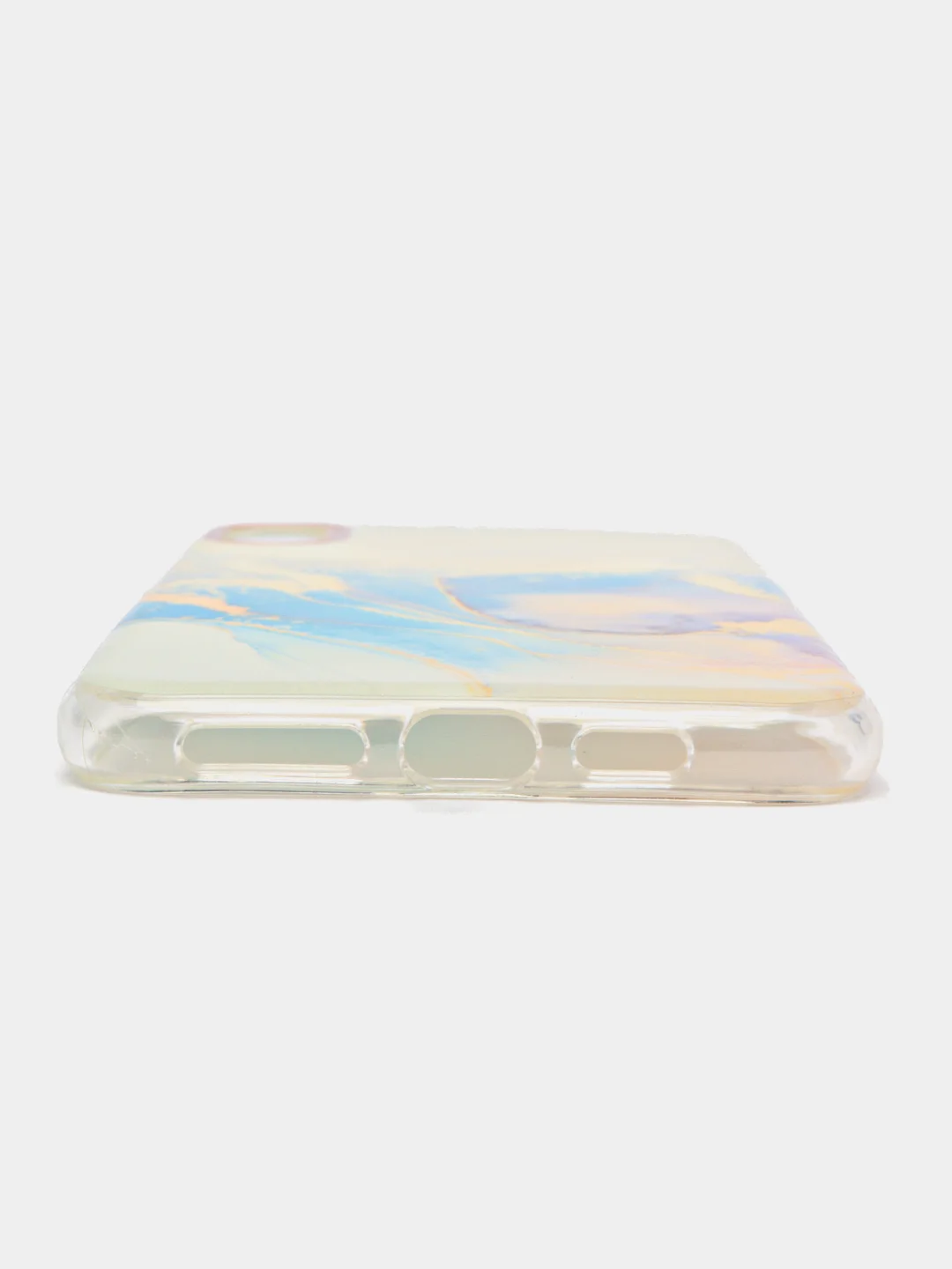 Голубой чехол для iPhone Xs Max "Акварель"