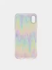 Фиолетовый чехол для iPhone Xs Max "Акварель"