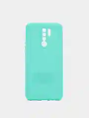 Бирюзовый чехол для Xiaomi Redmi 9, матовый, силикон