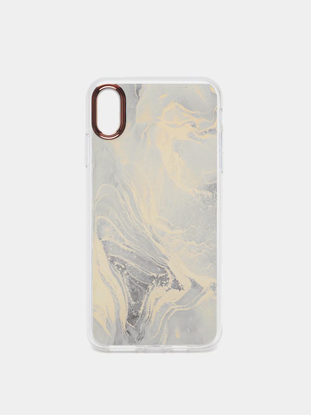 Серый чехол для iPhone Xs Max "Акварель"