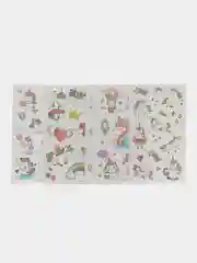 Желтый тату Набор 10шт детских, временных, переводных тату, 7 x 12 см