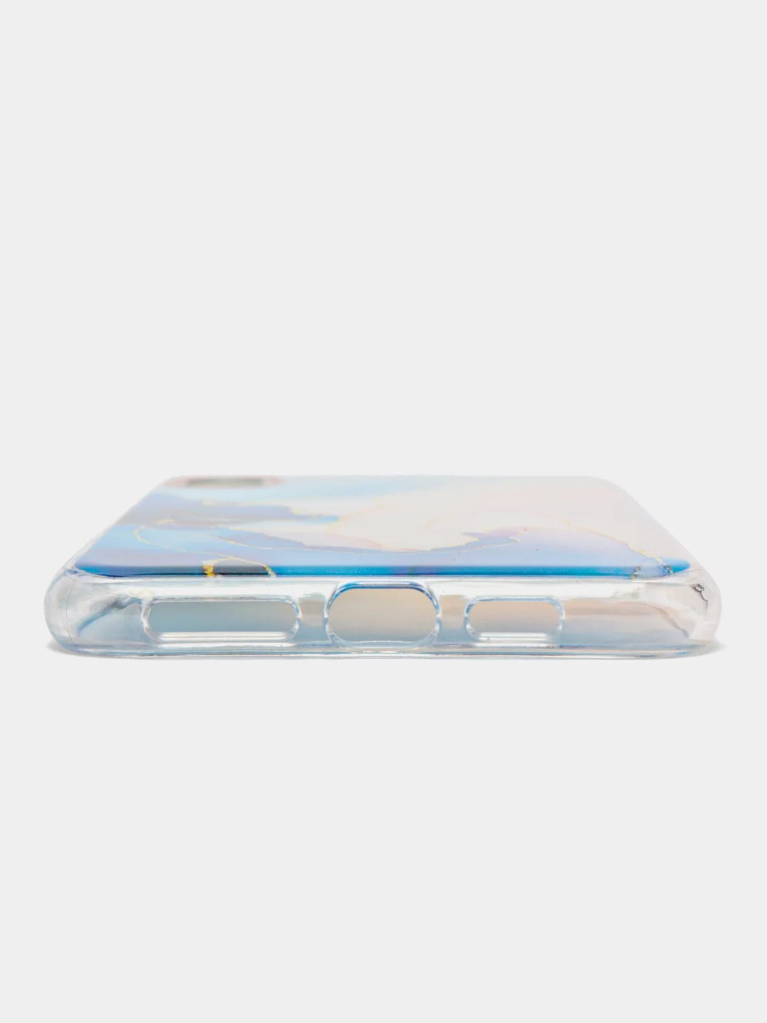 Синий чехол для iPhone Xs Max "Акварель"