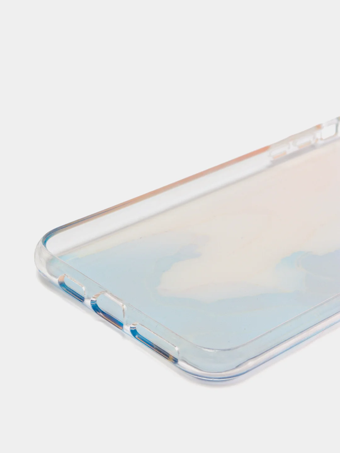 Синий чехол для iPhone Xs Max "Акварель"