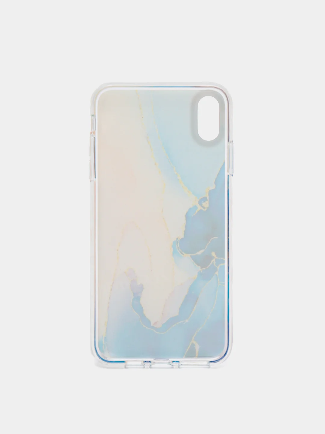 Синий чехол для iPhone Xs Max "Акварель"